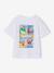 Jongensshirt met motief op de voor- en achterkant hemelsblauw+oceaanblauw+rozenhout+wit - vertbaudet enfant 