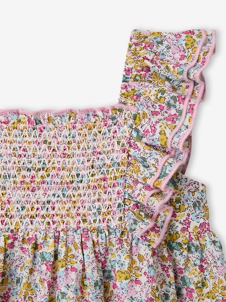 Babyjurk met bijpassende slipjes for girls van biologisch katoen meerkleurig - vertbaudet enfant 