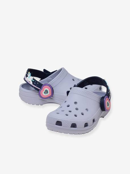 Sandales CROCS argenté+bleu - vertbaudet enfant 
