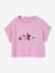 T-shirt fille motifs sequins écru+lilas+vert d'eau - vertbaudet enfant 