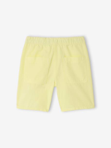 Bermuda garçon élastique bleu jean+jaune pastel+vert sapin - vertbaudet enfant 