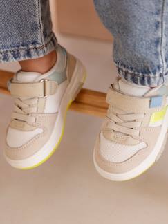 -Baskets bébé synthétique lacets élastiqués