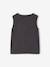 T-shirt fille imprimé anthracite+écru - vertbaudet enfant 