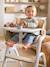 Chaise haute évolutive WOODYNEST beige - vertbaudet enfant 