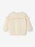 Personaliseerbare sweater voor babymeisjes pecannoot+vanille - vertbaudet enfant 