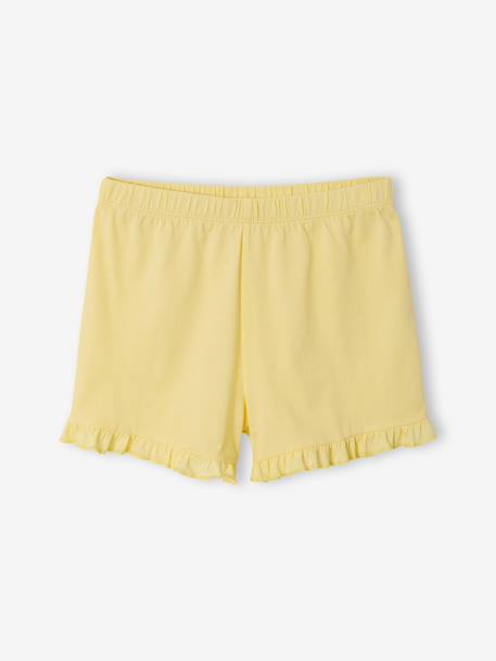 Lot 2 pyjashort manches courtes jaune pâle - vertbaudet enfant 