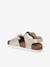 Sandales cuir boucles or+rose pâle - vertbaudet enfant 