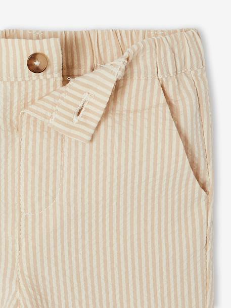 Broek baby jongen met elastische taille beige - vertbaudet enfant 