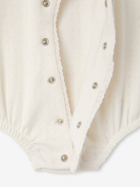 Lot 2 combishorts bébé fille écru - vertbaudet enfant 