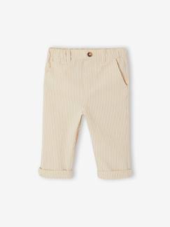 -Pantalon bébé garçon taille élastiquée