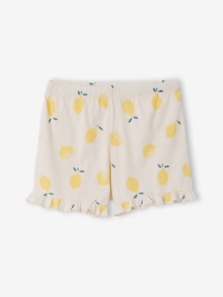 Lot 2 pyjashort manches courtes jaune pâle - vertbaudet enfant 