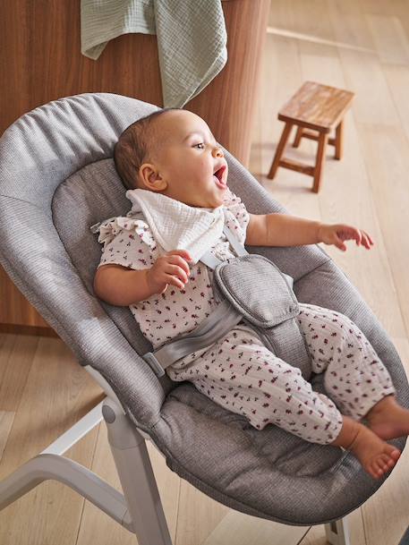Chaise haute évolutive WOODYNEST beige - vertbaudet enfant 