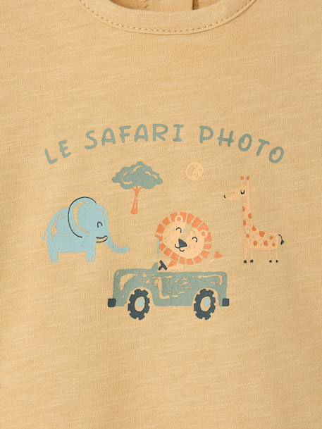 T-shirt baby jongen safari cappuccino - vertbaudet enfant 