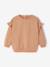 Personaliseerbare sweater voor babymeisjes pecannoot+vanille - vertbaudet enfant 
