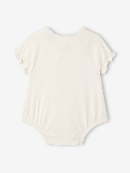 Set van 2 combishorts voor babymeisjes ecru - vertbaudet enfant 