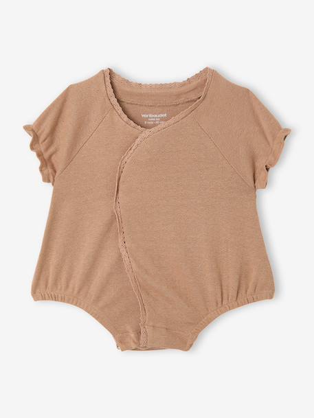 Lot 2 combishorts bébé fille écru - vertbaudet enfant 