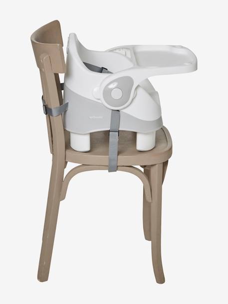 Rehausseur de chaise rigide gris/blanc - vertbaudet enfant 