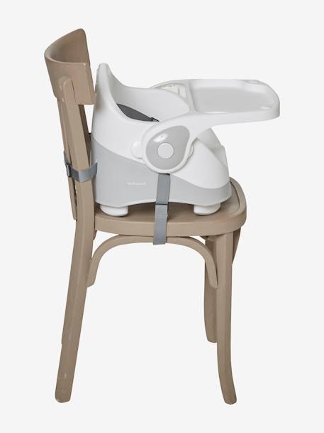 Rehausseur de chaise rigide gris/blanc - vertbaudet enfant 