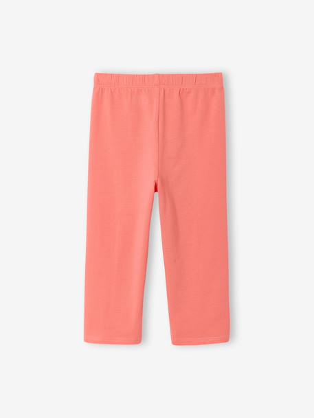 Lot de 2 leggings fille mi-mollets gris chiné+mauve+vert émeraude - vertbaudet enfant 