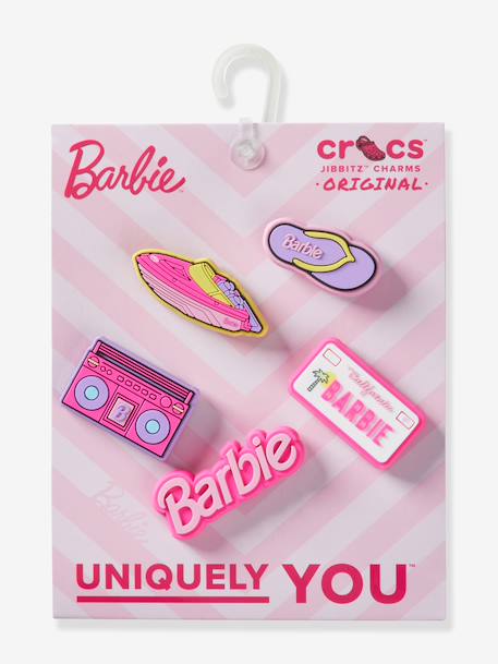 Set van 5 Jibbitz Barbie CROCS meerkleurig - vertbaudet enfant 