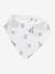 Lot 3 bavoirs bandanas en gaze de coton BLANC+carreaux vert+écru+lot beige+lot renard+lot vert panda+vert sauge - vertbaudet enfant 