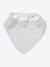 Lot 3 bavoirs bandanas en gaze de coton BLANC+carreaux vert+écru+lot beige+lot renard+lot vert panda+vert sauge - vertbaudet enfant 