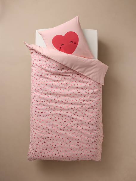 Magicouette CERISE bedset met gerecycled katoen roze, bedrukt - vertbaudet enfant 
