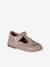 Salomés cuir fille collection maternelle beige imprimé+or+rose poudré - vertbaudet enfant 