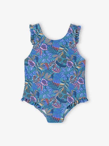 Badpak baby meisjes Familie Capsule blauw - vertbaudet enfant 
