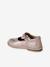 Salomés cuir fille collection maternelle beige imprimé+or+rose poudré - vertbaudet enfant 