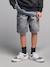 Bermuda in skatestijl JONEN denimgrijs+gebleekt denim - vertbaudet enfant 