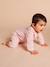 Pyjama bébé col large Capsule mère-fille rose poudré - vertbaudet enfant 
