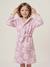 Peignoir de bain enfant MARGUERITE personnalisable, avec coton recyclé mauve - vertbaudet enfant 