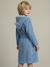 Peignoir enfant REQUIN personnalisable, avec coton recyclé bleu - vertbaudet enfant 