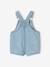 Salopette courte bébé garçon denim double stone - vertbaudet enfant 