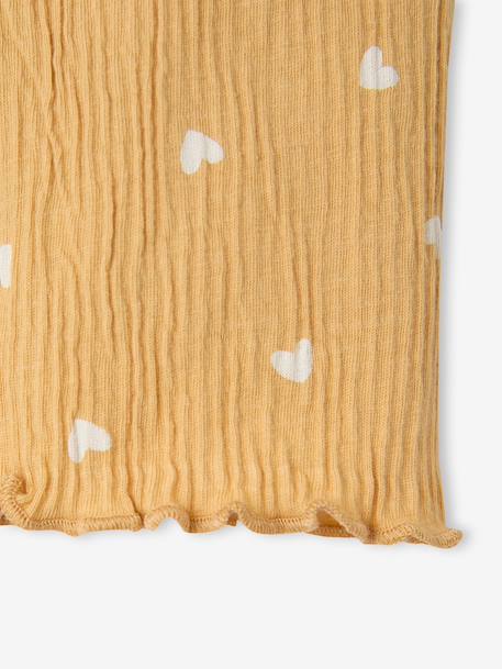 Pantalon large bébé fille jersey moutarde - vertbaudet enfant 