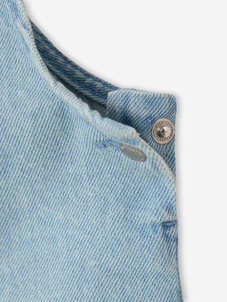 Salopette courte bébé garçon denim double stone - vertbaudet enfant 