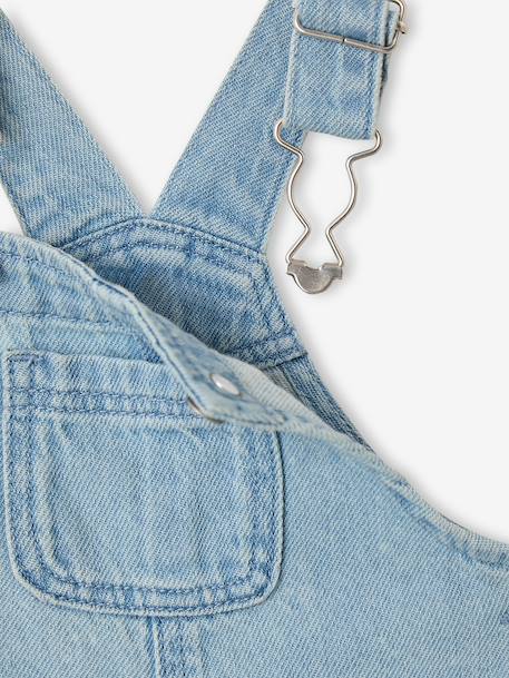 Salopette courte bébé garçon denim double stone - vertbaudet enfant 