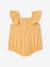 Combinaison bébé fille coton bio moutarde+vert d'eau - vertbaudet enfant 