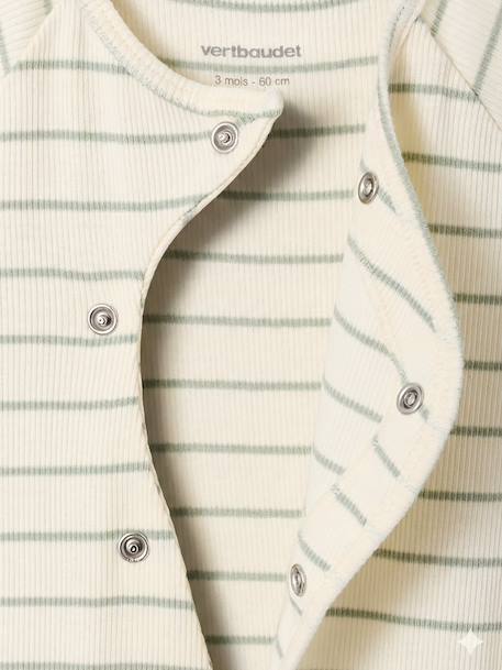 Lot 2 combishorts bébé personnalisable vert sauge - vertbaudet enfant 