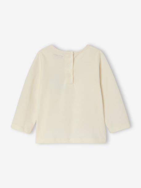 T-shirt manches longues bébé fille écru - vertbaudet enfant 