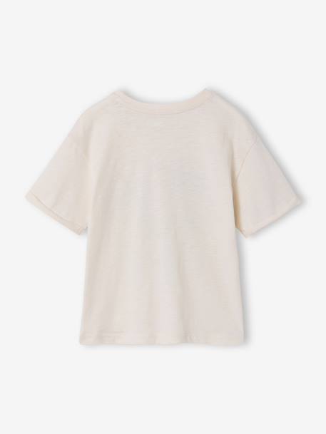 T-shirt manches courtes garçon écru - vertbaudet enfant 