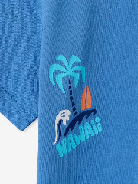 T-shirt imprimé manches courtes garçon bleu moyen - vertbaudet enfant 