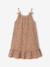 Jurk voor meisjes, dunne bretels, jersey beige - vertbaudet enfant 