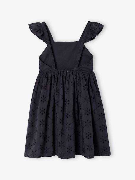 Robe fille broderie anglaise gris ardoise - vertbaudet enfant 