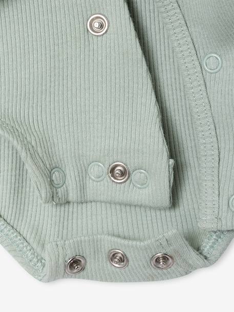 Lot 2 combishorts bébé personnalisable vert sauge - vertbaudet enfant 