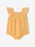 Combinaison bébé fille coton bio moutarde+vert d'eau - vertbaudet enfant 