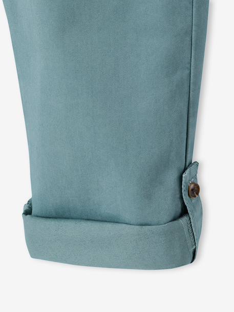 Pantalon garçon retroussable vert émeraude - vertbaudet enfant 
