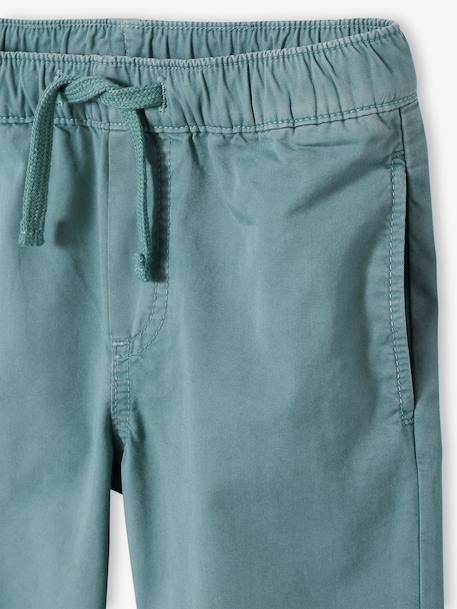 Pantalon garçon retroussable vert émeraude - vertbaudet enfant 