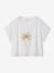T-shirt manches courtes fille écru - vertbaudet enfant 